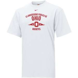 Nike Ohio State Buckeyes White Classic Espanol T shirt 