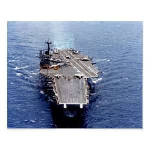 Aircraft Carrier USS Saratoga at Sea Print
