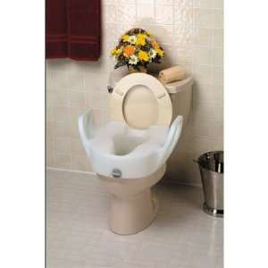 Ableware 725753111 Bath Safe Lock On Toilet Seat with Arms  