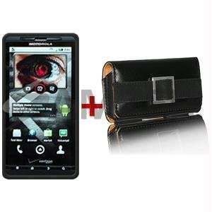   Case Leather Pouch Combo For Verizon Motorola Droid X MB810: Home