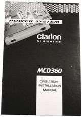 CLARION MCD360 3 WAY ELECTRONIC CROSSOVER + SUB CONTROL  