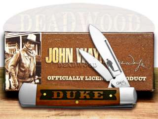 CASE XX John Wayne Chestnut Gunstock Pocket Knives  
