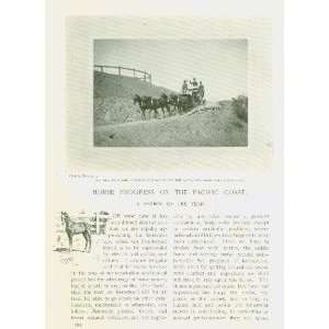  1895 Horses Horse Racing on Pacific Coast Henry Crocker 