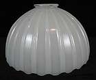 Vintage Heavy INdustrial Art Deco Glass Light / Lamp Sh