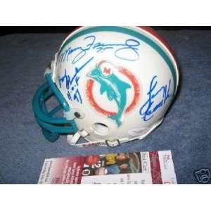  Signed Larry Csonka Mini Helmet   +4 72 Jsa coa 