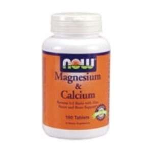  Magnesium & Calcium 100 Tabs ( Reverse Ratio Zinc )   NOW 