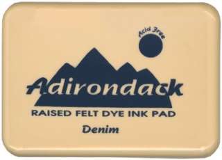 Adirondack Raised Felt Dye Ink Stamp Pad   Denim  