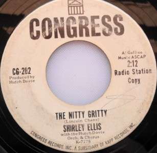SHIRLEY ELLIS PROMO 45 Nitty Gritty~Give Me A List 1963  