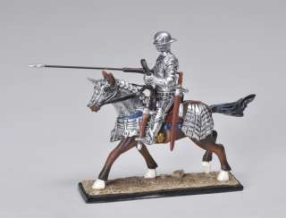 MEDIEVAL KNIGHT SUIT OF ARMOR ON HORSE LONG PIKE STATUE  