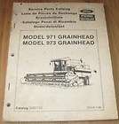 New Holland 971 973 Grain Head Grainhead Parts Manual