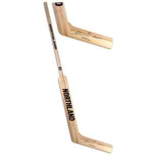  Glenn Hall Autographed Hockey Stick with Hall of Fame 1995 