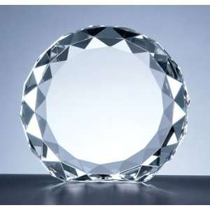   Crystal Gem Cut Circle Award   Small   Corporate Award