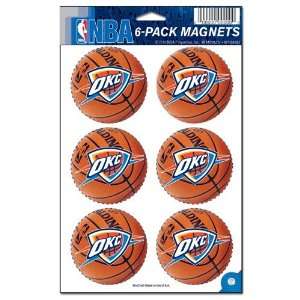 NBA Oklahoma City Thunder Magnet Set   6pk:  Kitchen 