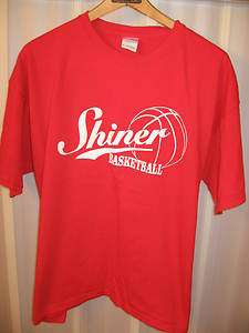 Shiner Bock Texas Beer Spoetzl Brewery College Basketball NCAA Red T 