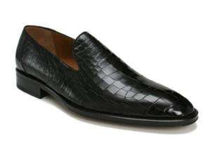 MEZLAN Mens Casanova Dress Shoe Genuine Alligator Black  