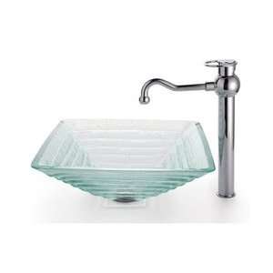   Alexandrite Vessel Style Bathroom Sink   Clear Alexandrite / Chrome