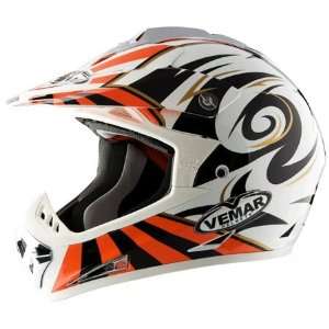    Vemar VRX7 Spinning Full Face Helmet X Small  White: Automotive