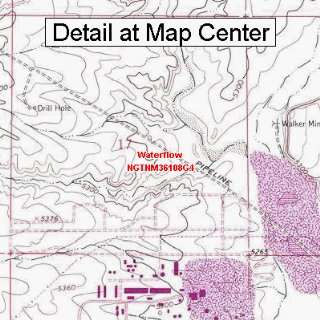  USGS Topographic Quadrangle Map   Waterflow, New Mexico 