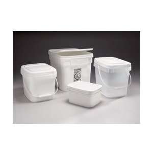EZ Store Plastic Container  3 GAL pail   White  Industrial 