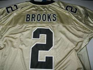 Vtg New Orleans Saints Aaron Brooks NFL T shirt Jersey Sewn NEW TAGS 