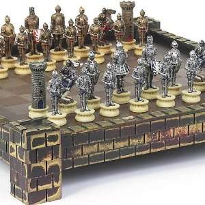    Medieval Chessmen & Belvedere Castle Chess Board Toys & Games