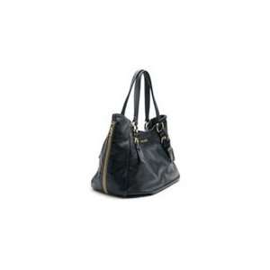   Prada Black Leather Cervo Antik Handbag Purse Br4085: Home & Kitchen