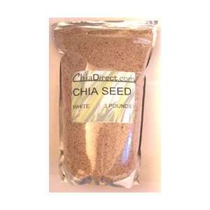 White Chia Seeds   3 lb.:  Grocery & Gourmet Food