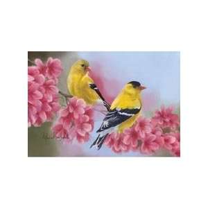    Puzzle Magic Spring Goldfinches Jigsaw Puzzle: Toys & Games