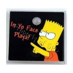   Paintball Designs Bart Simpson In Yo Face Custom Halo Back Plate