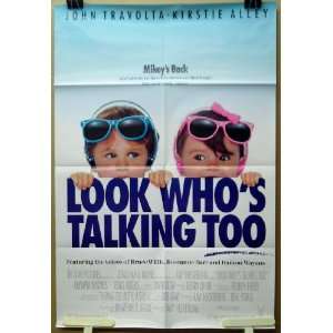  Movie Poster Look Whos Talking Too John Travolta Kristie 