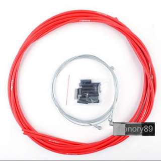 NEW Cycling BICYCLE BIKE JAGWIRE HOUSING CABLE BRAKE SHIFTER KIT RED 