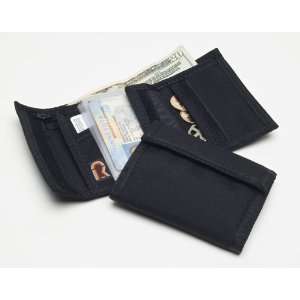  Black Bifold Velcro Wallet with Inside Velcro Pocket 
