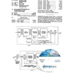  NEW Patent CD for DATA FORMAT CONVERSION AND TRANSMISSION 