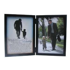   The Grandparent Gift Co. Silhouettes Frame, Walking with Daddy Baby