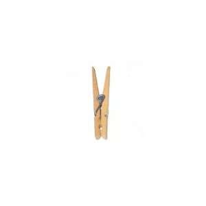  Natural Wood Clothespin   Single Spring Clamp Pin