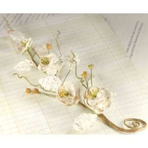   Vine Handmade Paper Flowers, Parchment   898863 Patio, Lawn & Garden