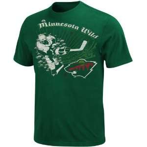   Minnesota Wild Youth Slash Play T Shirt   Green: Sports & Outdoors