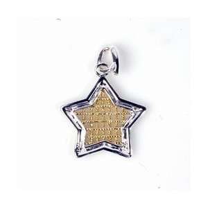  STERLING SILVER PENDANT   24mm Star: Jewelry