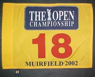 2002 OFFICIAL (Muirfield) BRITISH OPEN Golf FLAG  