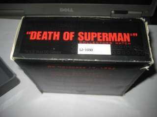ORIGINAL FOSSIL 1992 DEATH OF THE SUPERMAN WATCH  