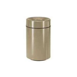 Round Open Top Receptacle, Gray,26 Gal Capacity,20Dia X 32H