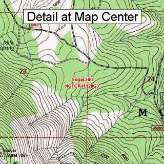  USGS Topographic Quadrangle Map   Sugar Hill, California 