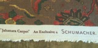 Schumacher Print Linen Fabric Custom Designer Throw Pillows Brown Red 