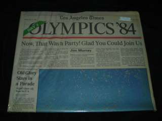 Los Angeles Times 1984 Olympics Newspaper USA  