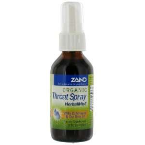 Zand Cold, Flu & Allergy Formula Organic Herbal Mist Throat Spray 2 fl 