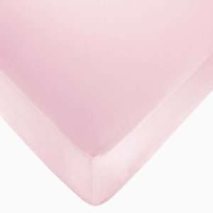  Pink And Brown Hotel Baby Collection Crib Sheet   Solid 