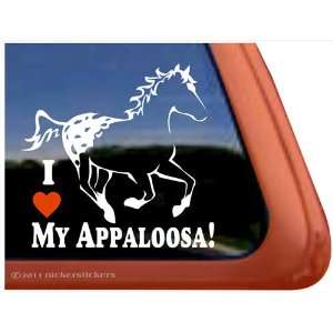  I Love My Appaloosa Horse Trailer Vinyl Window Decal 