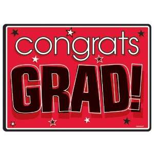  Lets Party By Amscan Congrats Grad Red Graduation Cutouts 