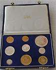 SOUTH AFRICA GOLD 1 2 RAND & SILVER COIN SET POUND 1964 PROOF 3000 
