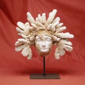  Vitruvian Coral Face Sculpture